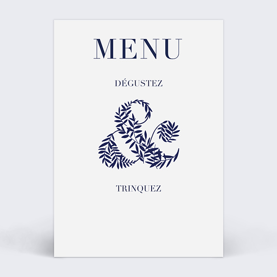 Menu Mariage Esperluette