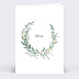 Menu Mariage Couronne de Laurier