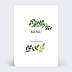 Menu Mariage Aquarelle Botanique