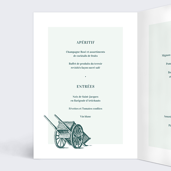 Menu Mariage Badinage