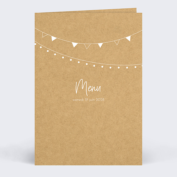 Menu mariage Bucolique