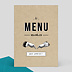 Menu Mariage Vintage Ludique