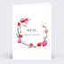 Menu Mariage Ronde de Fleurs