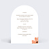 Menu Mariage Flowers of fall