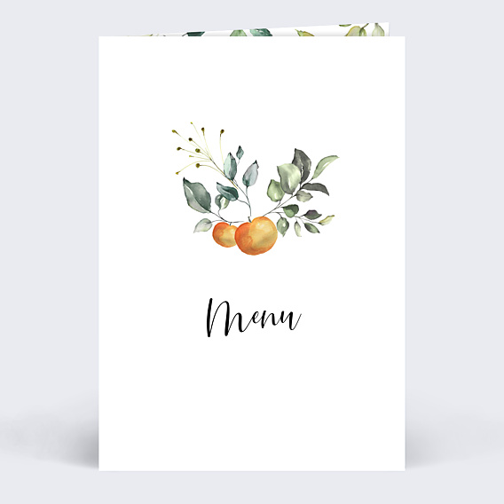 Menu mariage Agrumes