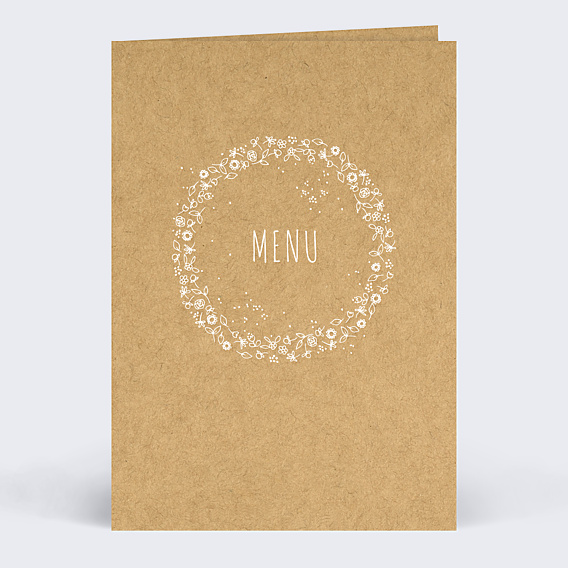 Menu mariage Fleurs de Printemps