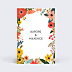 Menu Mariage Bouquet Printanier