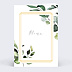 Menu mariage Cadre Eucalyptus