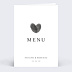 Menu mariage Fait main