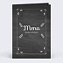 Menu mariage Feuilles Ardoise