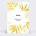 Menu mariage Feuilles d'Or