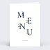 Menu mariage Lettrines Botaniques