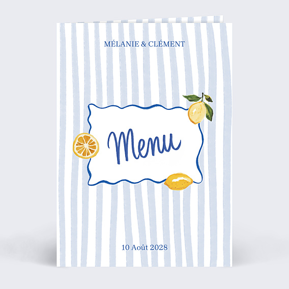 Menu mariage Dolce vita