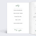 Menu Mariage Couronne de Laurier
