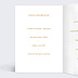 Menu Mariage Manuscrit Ocre