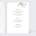 Menu mariage Herbarium Intérieur Droit