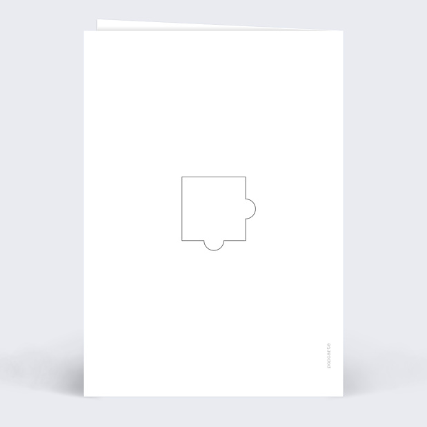 Menu de Mariage Puzzle Verso