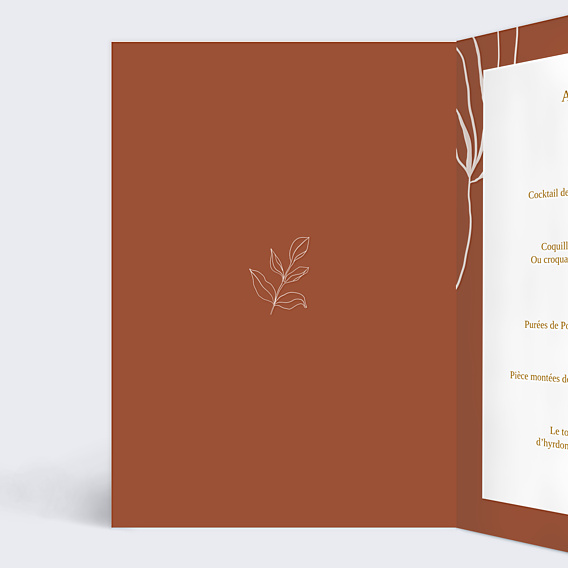 Menu Mariage Boho