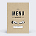 Menu Mariage Vintage Ludique
