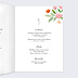 Menu Mariage Couronne Champêtre Aquarelle