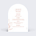 Menu Mariage Terracotta Flowers