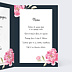Menu mariage Dark Peony Intérieur Droit
