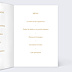 Menu Mariage Manuscrit Ocre