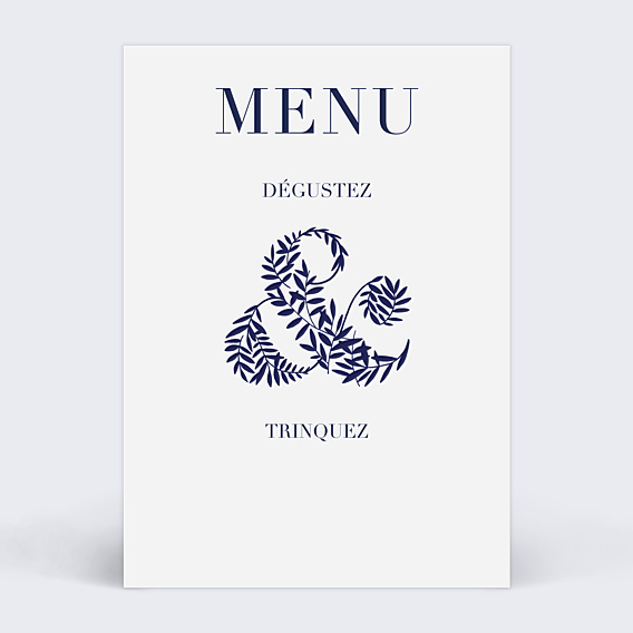 Menu Mariage Esperluette