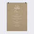 Menu mariage Menu Champetre Poster