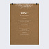 Menu mariage Menu Dentelle Poster