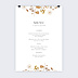 Menu mariage Menu Jardin Sauvage