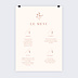 Menu mariage Menu Poster Botanica