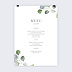 Menu mariage Poster Eucalyptus