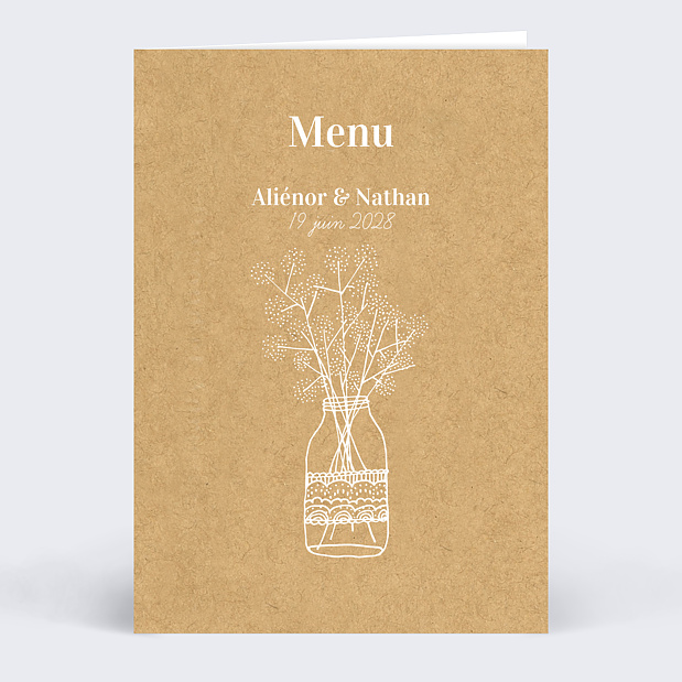 Menu Fleurs des Champs Recto