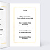 Menu Mariage Feuilles d'Or