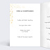 Menu Mariage Poudre Ocre