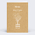 Menu Mariage Menu Fleurs des Champs