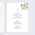 Menu mariage Couronne Champêtre Aquarelle Intérieur Droit