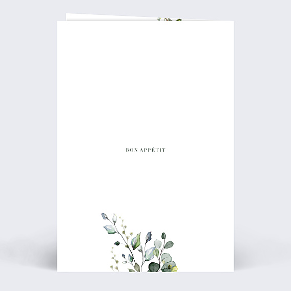 Menu Mariage Herbarium