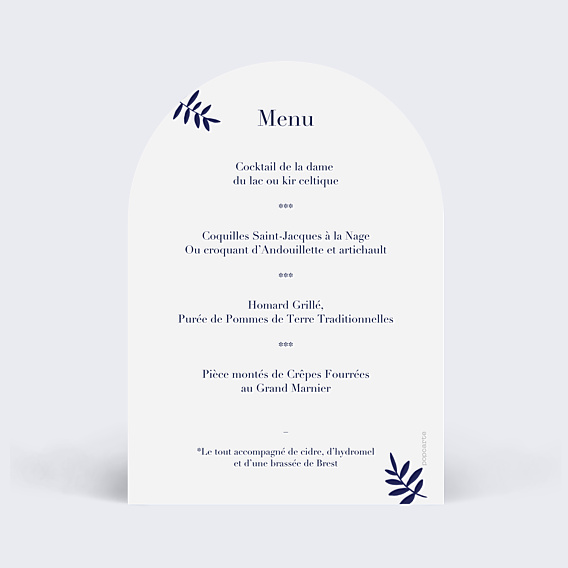 Menu Mariage Esperluette