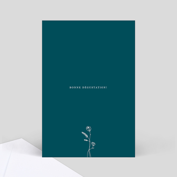 Menu de mariage Idylle Verso