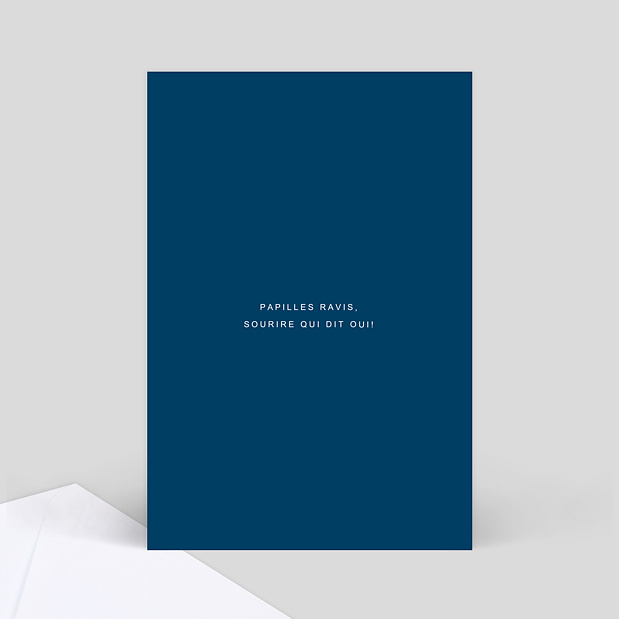 Menu de mariage Velours Verso