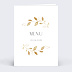 Menu mariage Couronne Chic