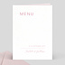 Menu mariage Maison Lemoine X Popcarte - Ivory