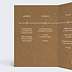 Menu mariage Bohème  Intérieur Gauche