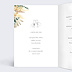 Menu mariage Bohemia Intérieur Gauche