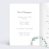 Menu mariage Couronne de Fleurs Intérieur Gauche