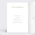 Menu mariage Couronne Eucalyptus Minimaliste Intérieur Gauche