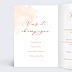 Menu mariage Été Indien Intérieur Gauche