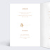 Menu mariage Ginkgo délicats Intérieur Gauche
